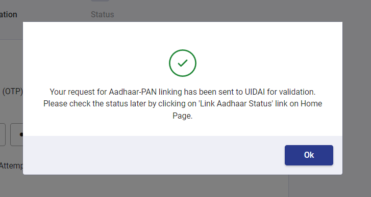 pan aadhar link