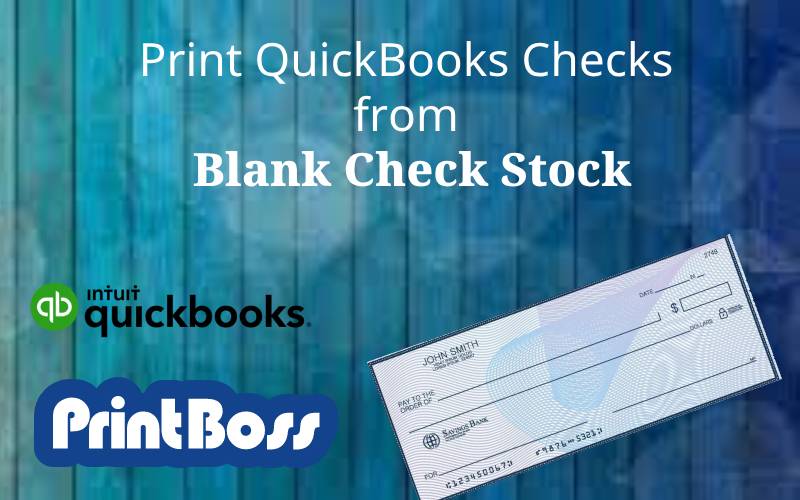 Can i use blank check stock with Quickbooks