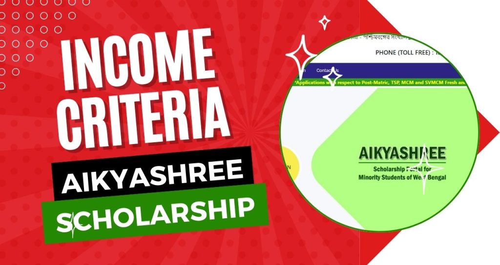 Aikyashree Scholarship Income Criteria