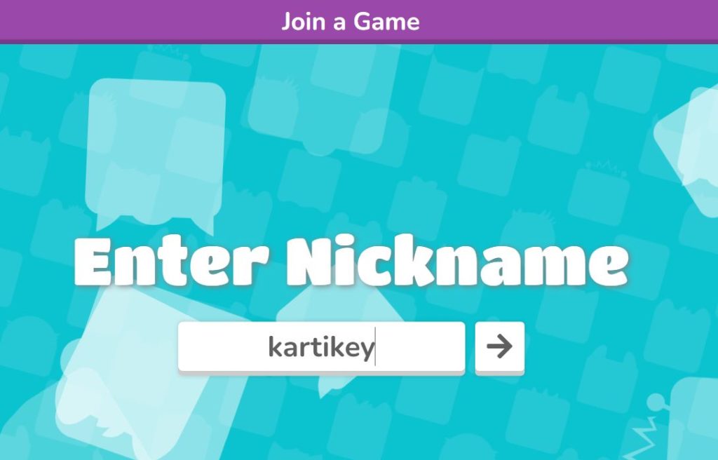 Enter Your Nickname